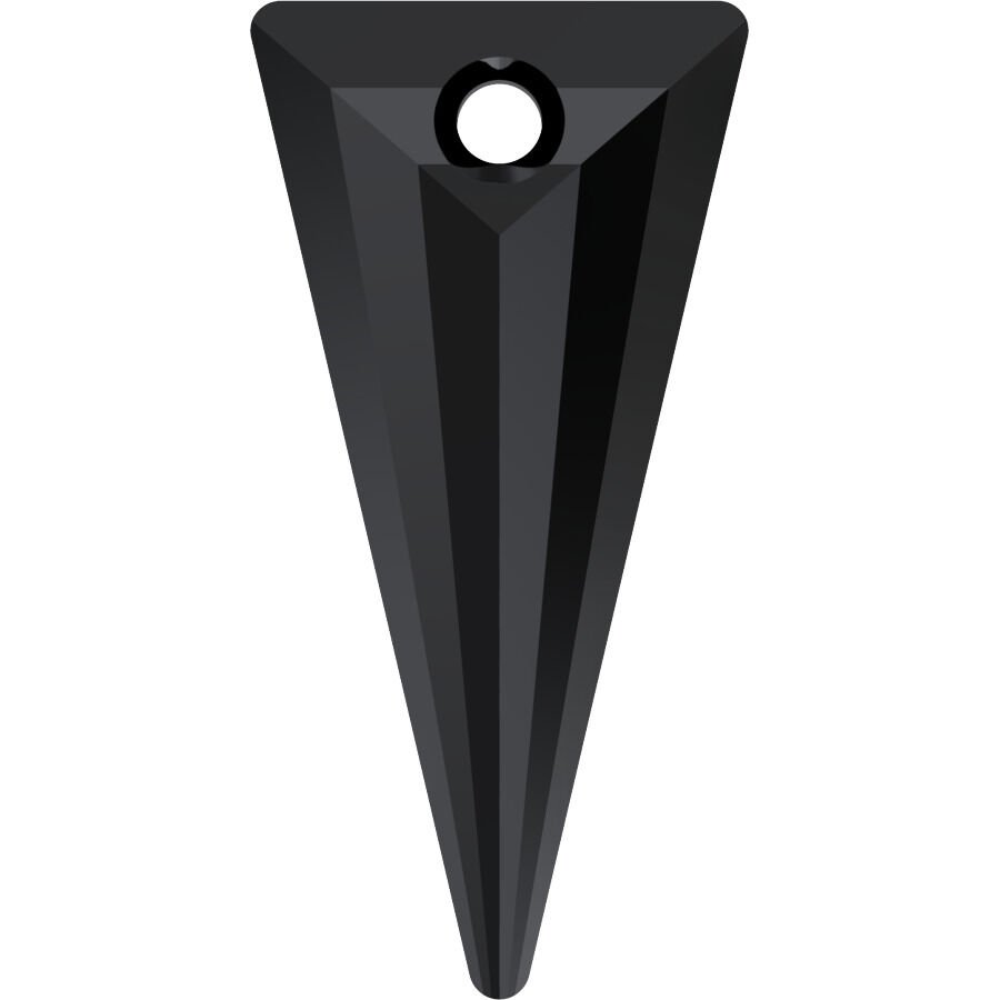 Swarovski 6480 28mm Spike Pendant Jet (280) - Siyah Kolye Ucu