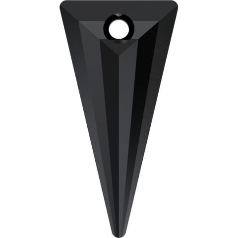 Swarovski 6480 28mm Spike Pendant Jet (280) - Siyah Kolye Ucu