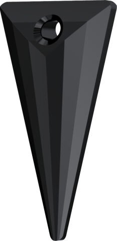 Swarovski 6480 28mm Spike Pendant Jet (280) - Siyah Kolye Ucu