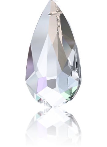 Swarovski 6100 İnce Damla 24x12mm Crystal AB (001AB) - Janjan Kolye Ucu