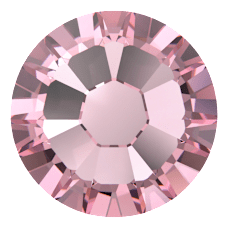 Swarovski 2058 Altı Düz SS5 Light Rose (223) F - Yuvarlak Pembe Renkli Kristal Taş