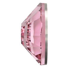 Swarovski 2058 Altı Düz SS5 Light Rose (223) F - Yuvarlak Pembe Renkli Kristal Taş