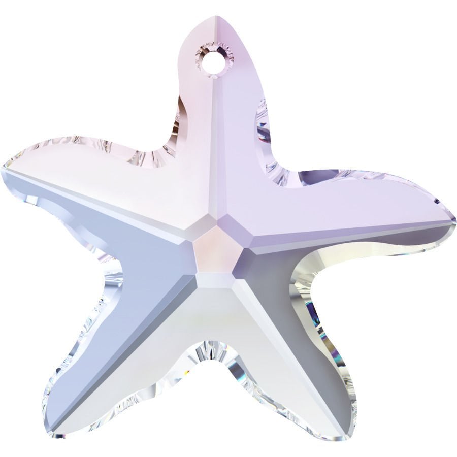 Swarovski 6721 Starfish 16mm Crystal AB (001AB) - Janjan Deniz Yıldızı Kolye Ucu