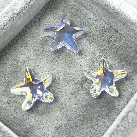 Swarovski 6721 Starfish 16mm Crystal AB (001AB) - Janjan Deniz Yıldızı Kolye Ucu