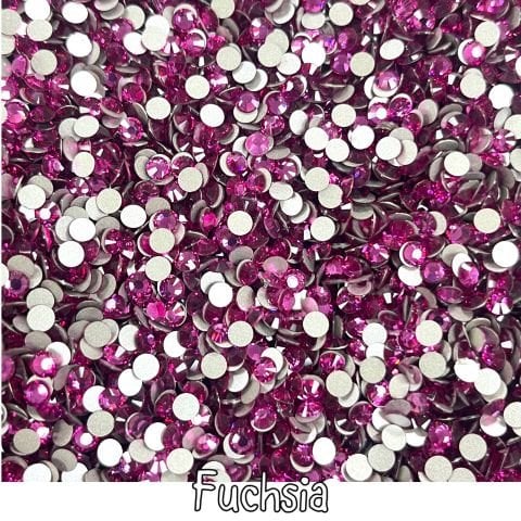Celestial Altı Düz SS16 (4mm)  Yuvarlak Kristal Taş - Pembe Renk Seçenekleri