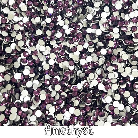 Celestial Altı Düz SS16 (4mm)  Yuvarlak Kristal Taş - Pembe Renk Seçenekleri