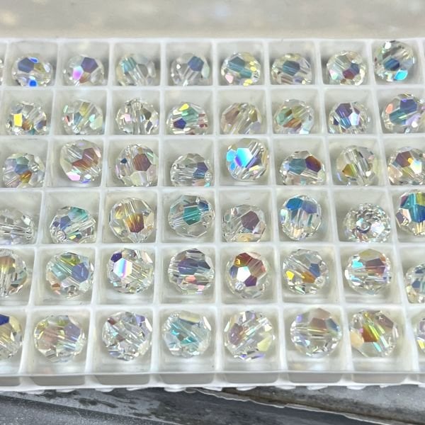 5000 8mm Crystal AB 2x (001AB2x) - Janjan Top Beads