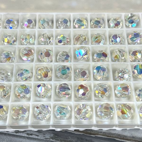 5000 8mm Crystal AB 2x (001AB2x) - Janjan Top Beads