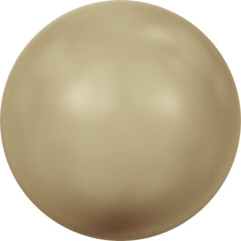 Swarovski 5810 İnci 6mm Vintage Gold Pearl (001 651) - Bej Renkte Kristal İnci Boncuk
