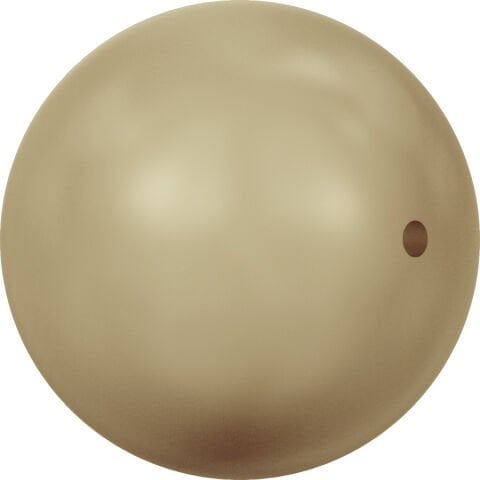 Swarovski 5810 İnci 6mm Vintage Gold Pearl (001 651) - Bej Renkte Kristal İnci Boncuk