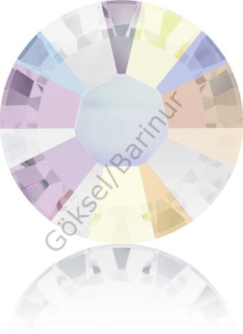 2038 SS12 Crystal AB (001AB) Hotfix Yapıştırma Taş - 1440 Adet veya 720 Adetlik Paket Seçenekleri