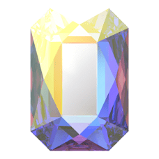 2602 3,7x2,5mm Crystal Aurore Boreale (001AB) Foyalı - Dikdörtgen Janjan Mini Kristal Taş