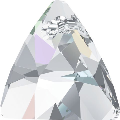 Swarovski 6628 Üçgen 12mm Crystal AB (001AB) - Janjan Renkli Kolye Ucu