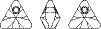 Swarovski 6628 Üçgen 12mm Crystal AB (001AB) - Janjan Renkli Kolye Ucu
