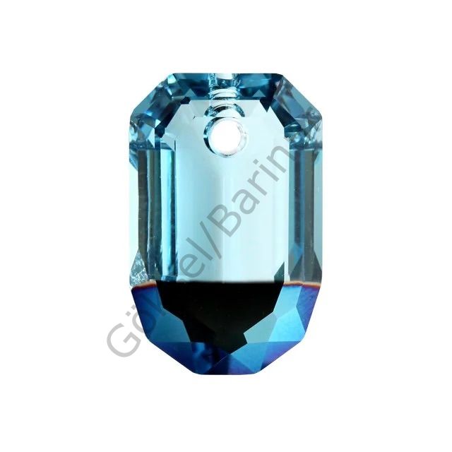 6508 22x14mm Symbiosis Kolye Ucu - Aquamarine Metallic Blue Z (202 MEBLZ)