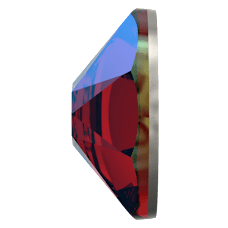 Swarovski 2088 Altı Düz SS16 Siam Shimmer (208SHIM) Foyalı - Yuvarlak Işıltılı Kırmızı Renkli Kristal Taş