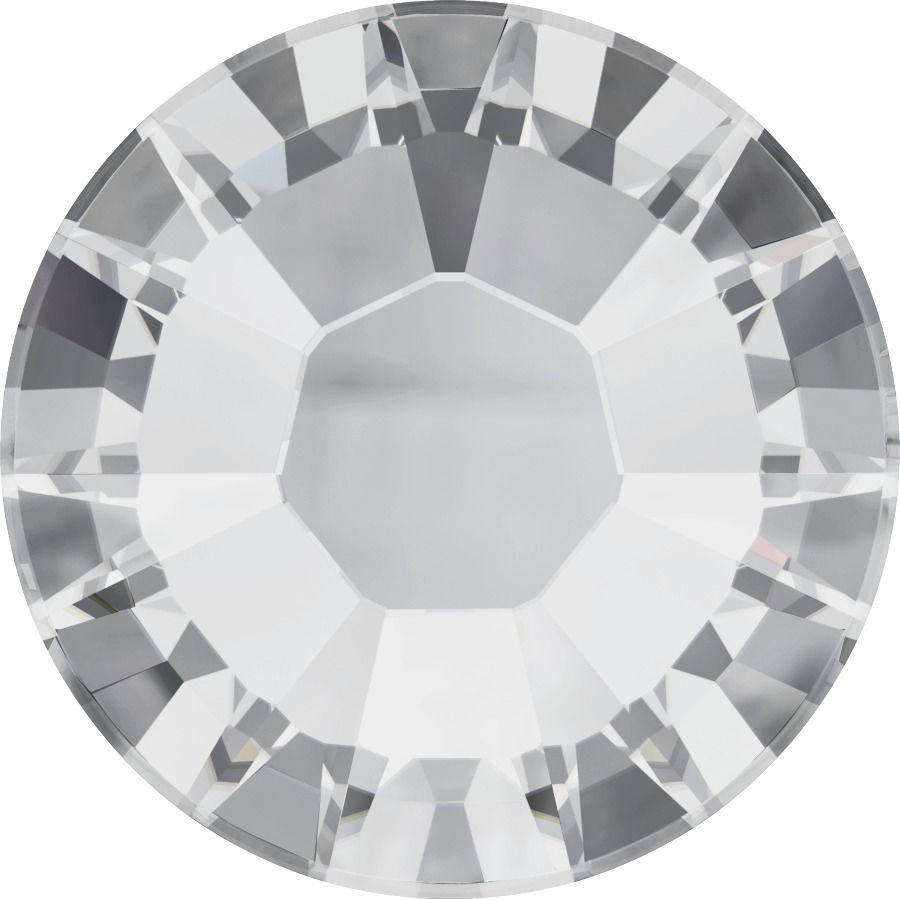 Swarovski 2038 SS10 Crystal (001) Hotfix - Beyaz Ütüyle Yapıştırma Taş