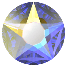 2100 SS20 Crystal Aurora Boreale (001AB) Foiled - Janjan Star Cut Flat Bottom Crystal Stone