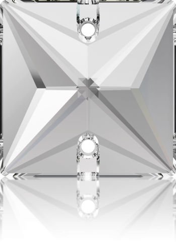 3240 22mm Crystal (001) F - Kare Şekilli Beyaz Dikme Taş