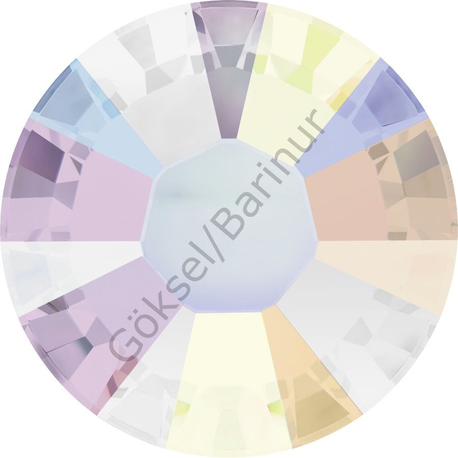 Swarovski 2038 Hotfix SS30 Crystal AB (001AB) - Janjan Kristal Taş - 144 Adetlik Perakende Paket Seçeneği