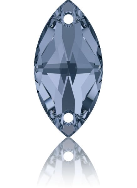 Swarovski 3223 Mekik 12x6mm Denim Blue (266) - Kot Mavisi Dikme Kristal Taş