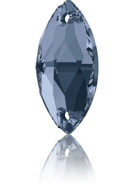 Swarovski 3223 Mekik 12x6mm Denim Blue (266) - Kot Mavisi Dikme Kristal Taş