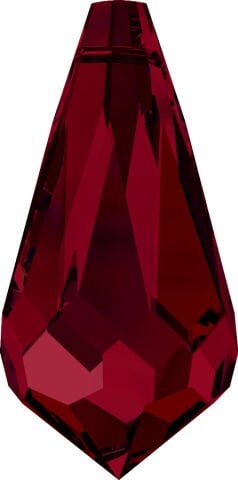 Swarovski 6000 Sivri Damla 11x5,5mm Siam (208) - Kırmızı Renkli Kolye Ucu