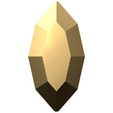 Swarovski 2200 Mekik 4x2mm Crystal Aurum F (001 AUR) - Altın Renk Altı Düz Kristal Taş