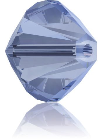 Swarovski 5328 Bicone Boncuk 4mm Recreated Ice Blue (1405)  - Buz Mavisi Piramit Boncuk