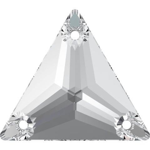 3270 22mm Crystal (001) F - Triangle Shaped White Color Pillar Stone