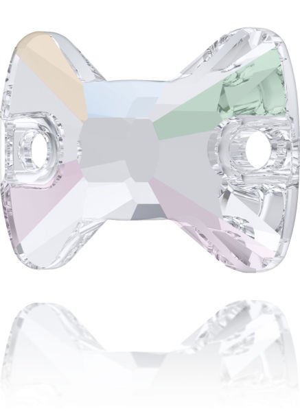 3258 12x8,5mm Crystal AB (001AB) Foyalı - Papyon Şekilli Dikme Taş