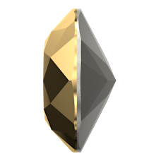 Swarovski 4470 Cushion Fancy 12mm Crystal Aurum F (001 AUR)  - Kare Şekilli Altın Renk Kristal Taş