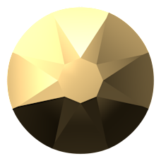 Swarovski 2088 Altı Düz SS34 Crystal Aurum (001AUR) Foyalı - Yuvarlak Altın Renkli Kristal Taş