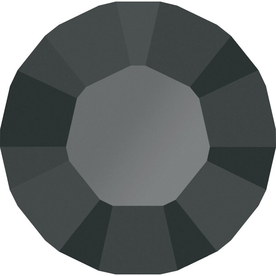 UZAKDOĞU SS3,5 Jet Hematite (Metalik Siyah) Chaton Altı Sivri Camtaş - 200 gross