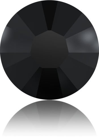 2038 SS6 JET (280) - Black Hotfix Adhesive Stone - 1440 pieces