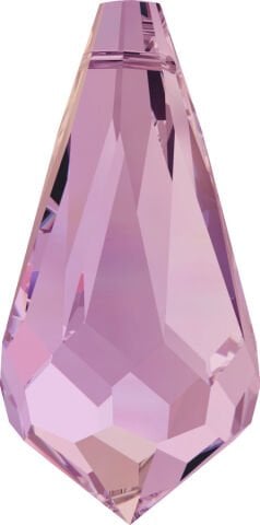 Swarovski 6000 Sivri Damla 13x6,5mm Crystal Lilac Shadow (001LISH) - Mor Renkli Kolye Ucu
