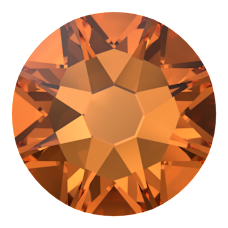 Swarovski 2088 SS16 Dark Orange (1202) F - Yuvarlak Koyu Turuncu Renkli Altı Düz Camtaş