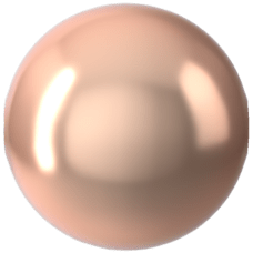 Swarovski 5810 İnci 6mm Crystal Rose Gold Pearl (001 769) - Pembe Altın Renkli Kristal İnci Boncuk