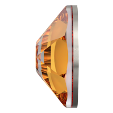 Swarovski 2088 SS20 Dark Orange (1202) F - Yuvarlak Koyu Turuncu Renkli Altı Düz Camtaş