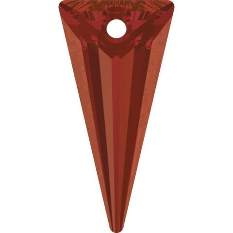 Swarovski 6480 28mm Spike Pendant Hyacinth (236) - Açık Kırmızı Kolye Ucu