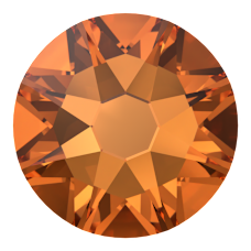 Swarovski 2088 SS34 Dark Orange (1202) F - Yuvarlak Koyu Turuncu Renkli Altı Düz Camtaş